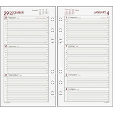 Day Runner Express 063285Y Planning Page, Sold as 1 Each