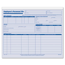 Adams Employee Personnel File Folder, Sold as 1 Package, 20 Each per Package 