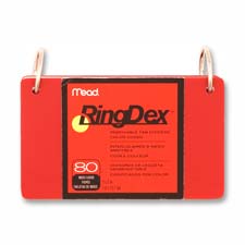 Mead RingDex Index Card, Sold as 1 Package