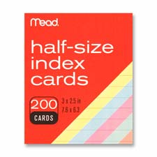 Mead Printable Index Card, Sold as 1 Package, 200 Each per Package 