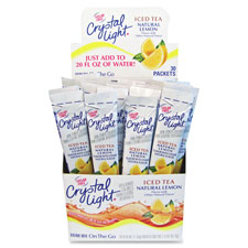 Crystal Light On-The-Go Iced Tea Mix Sticks, Sold as 1 Box, 30 Each per Box 
