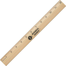 Business Source Ruler with Brass Blade, Sold as 1 Each