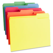 Business Source Color-coding Top Tab File Folder, Sold as 1 Box, 100 Each per Box 