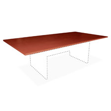 Lorell Essentials Rectangular Conference Table Top, Sold as 1 Each
