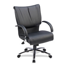 Lorell Mid-Back Dacron-Filled Cushion Management Chair, Sold as 1 Each