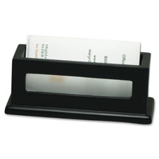 Victor Midnight Black Business Card Holder, Sold as 1 Each