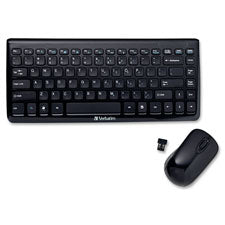 Verbatim Wireless Mini Slim Keyboard and Optical Mouse, Sold as 1 Each