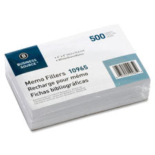 Business Source Memo Filler Sheet, Sold as 1 Package, 500 Sheet per Package 