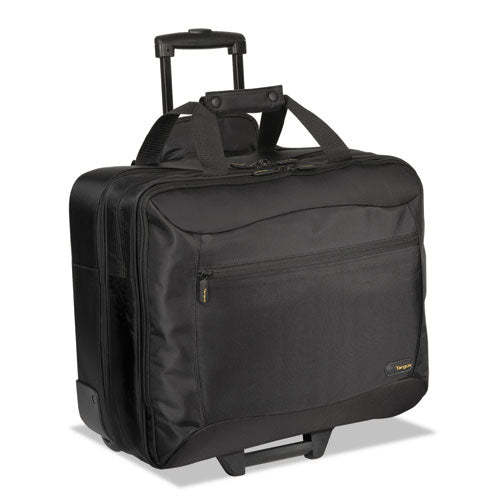 Targus - Rolling Travel Laptop Case, Nylon, 18 x 10 x 15, Black, Sold as 1 EA