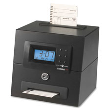 Pyramid Time Systems 5000HD Heavy-Duty Auto Totaling Time Clock, Sold as 1 Each