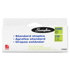 Swingline Standard Staples, Sold as 1 Box, 5000 Each per Box 