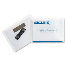 Baumgartens Sicurix Magnetic Style Name Badge, Sold as 1 Package, 20 Each per Package 