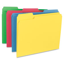 Business Source Heavyweight Assorted Color File Folder, Sold as 1 Box, 50 Each per Box 