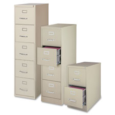 Lorell Commercial Grade 28.5'' Legal-size Vertical Files, Sold as 1 Each