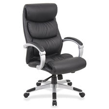 Lorell Executive Bonded Leather High-back Chair, Sold as 1 Each