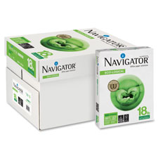 Navigator Eco-logical Copy & Multipurpose Paper, Sold as 1 Carton, 10 Ream per Carton 