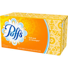 Puffs Facial Tissue, Tall FLat Box, 4320/CT, White, Sold as 1 Carton, 180 Each per Carton 