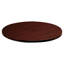 HON Mahogany Round Laminate Table Top, Sold as 1 Each