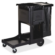Rubbermaid Executive Janitor Cleaning Cart, Sold as 1 Each