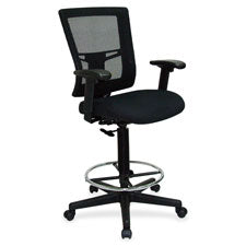Lorell Breathable Mesh Drafting Stool, Sold as 1 Each