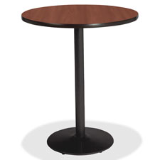Lorell Bistro-Height Laminate Table with Base, Sold as 1 Each