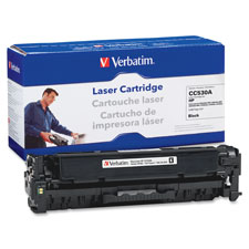 Verbatim HP CC530A Black Remanufactured Laser Toner Cartridge, Sold as 1 Each