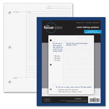 TOPS FocusNotes Filler Paper, 8-1/2" x 11", 3-Hole Punched, Sold as 1 Package, 100 Sheet per Package 