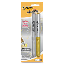BIC Mark-it Fine Point Permanent Metallic Markers, Sold as 1 Package