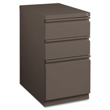Lorell Mobile Steel Box/Box/File Pedestal, Sold as 1 Each
