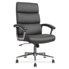Lorell Leather High-back Chair, Sold as 1 Each