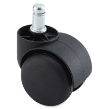 Lorell Hard Wheel B Stem Oversized Safety Casters, Sold as 1 Set