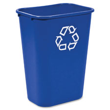 Rubbermaid 2957-73 Deskside Recycling Container, Large with Universal Recycle Symbol, Sold as 1 Each