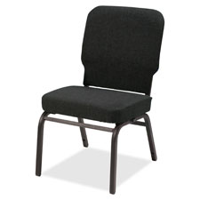 Lorell Fabric Back/Seat Oversized Stack Chairs, Sold as 1 Carton, 2 Each per Carton 