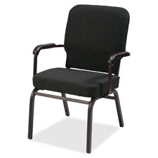 Lorell Fixed Arms Fabric Oversized Stack Chairs, Sold as 1 Carton, 2 Each per Carton 