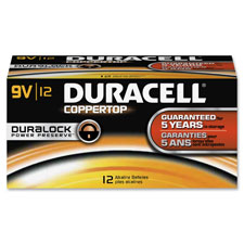 Duracell 9-Volt CopperTop Batteries, Sold as 1 Box, 12 Each per Box 