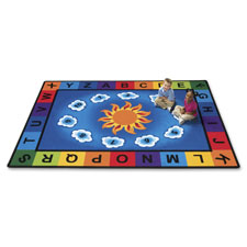 Carpets for Kids Sunny Day Learn/Play Rectangle Rug, Sold as 1 Each