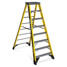Werner 7308 8 ft Type IAA Fiberglass Step Ladder, Sold as 1 Each