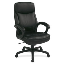 Office Star WorkSmart EC6583 Executive High Back Chair with Match Stitching, Sold as 1 Each