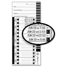 Lathem E16 Tru-Align Time Cards, Sold as 1 Package, 100 Each per Package 