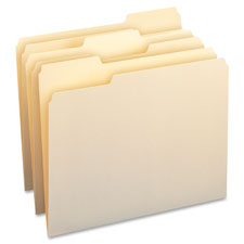 Business Source 1/3-cut Manila File Folders, Sold as 1 Box, 50 Each per Box 