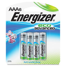 Energizer EcoAdvanced AAA Batteries, Sold as 1 Package, 6 Each per Package 