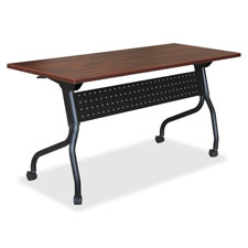 Lorell Cherry Flip Top Training Table, Sold as 1 Each