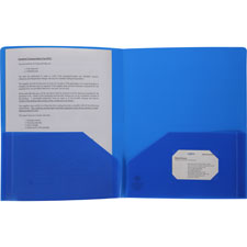 Business Source 2-pocket Poly Portfolio, Sold as 1 Each