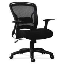 Lorell Flipper Arm Mid-back Chair, Sold as 1 Each