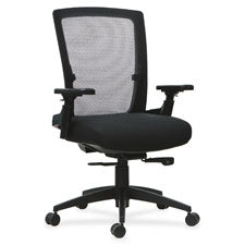 Lorell 3D Rotation Armrests Mid-back Chair, Sold as 1 Each