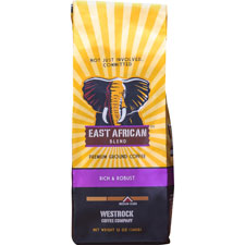 Westrock East African Blend Ground Coffee, Sold as 1 Carton, 18 Each per Carton 