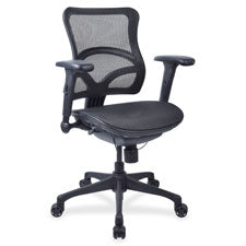 Lorell Full Mesh Mid-back Chair, Sold as 1 Each