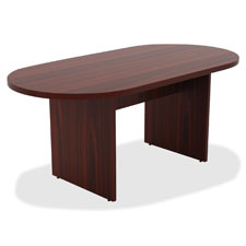 Lorell Chateau Series Mahogany 6' Oval Conference Table, Sold as 1 Each