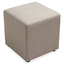 Lorell Fabric Cube Chair, Sold as 1 Each