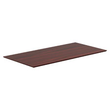 Lorell Electric Height-Adjustable Mahogany Knife Edge Tabletop, Sold as 1 Each